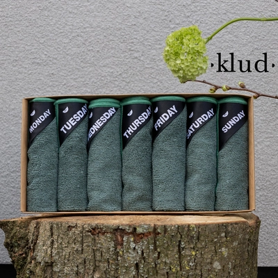 Vaatdoek Klud Denmark Oily Groen (Set van 7)