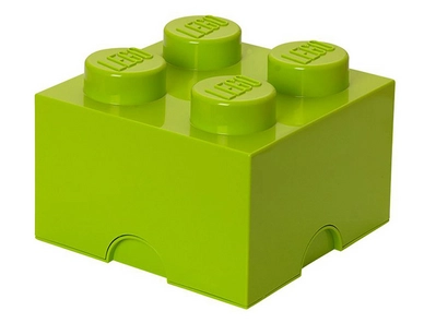 Opbergbox Lego Brick 4 Limegroen