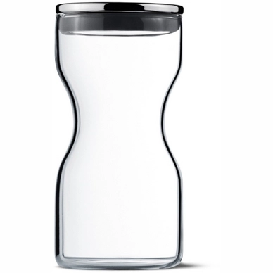 Voorraadpot Georg Jensen Alfredo Glas RVS Deksel 0,25L