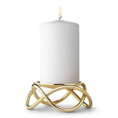 Kandelaar Georg Jensen Maria Berntsen Glow Stompkaars Verguld Hoog