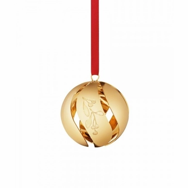 Kerstbal Georg Jensen Dicht Bal Goud Klein (5 cm)
