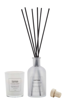 Coffret Cadeau Salle de Bain Bahne Cotton Candle