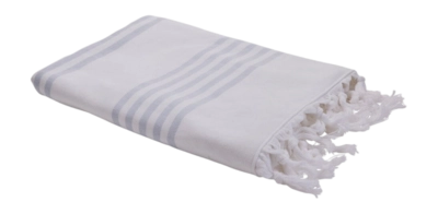 Serviette de Bain Bahne White/Navy (90 x 150 cm)
