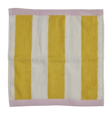 Serviette de Toilette Bahne Yellow/Off White/Blush (30 x 30 cm)