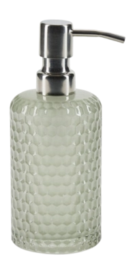 Glas Lotion Pomp Bahne Spa & Wellness Silver Pump SageGreen/GoldPlated