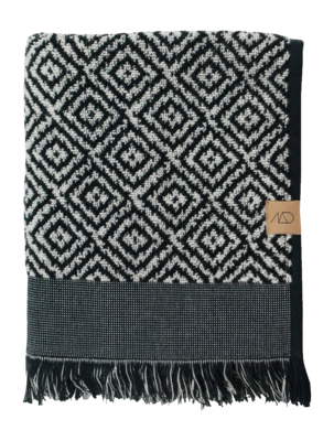 Gastendoek Mette Ditmer Morocco Black / White (60 x 35 cm) (Set van 2)