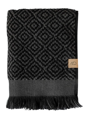 Guest Towel Mette Ditmer Morocco Black / Grey (60 x 35 cm) (Set of 2)