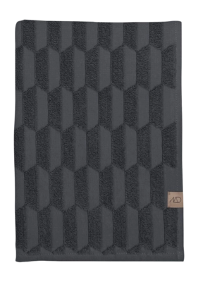 Badlaken Mette Ditmer Geo Anthracite (70 x 133 cm)