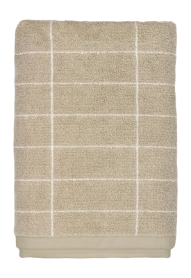 Badetuch Mette Ditmer Tile Stone Sand / Off-White (70 x 140 cm)