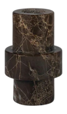 Porte-Bougie Mette Ditmer Marbre Large Brown