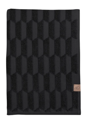 Badlaken Mette Ditmer Geo Black (70 x 133 cm)