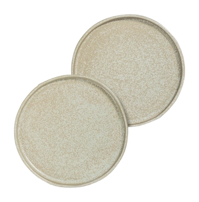 Bord Mette Ditmer Sand Grain Plate Straw (Set van 2)
