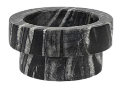 Kaarshouder Mette Ditmer Marble Block Low Black / Grey