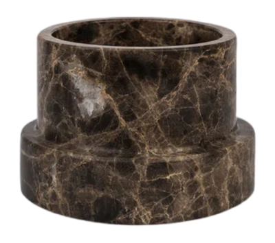 Kaarshouder Mette Ditmer Marble Block Tall Brown