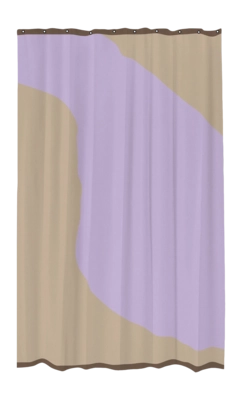 Douchegordijn Mette Ditmer Nova Arte Sand / Lilac (150 x 200 cm)