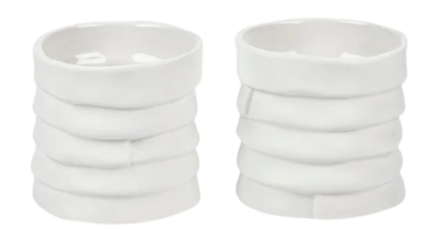 Theelichthouder Mette Ditmer Ribbon Off-White (Set van 2)