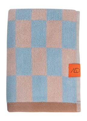 Serviette de Toilette Mette Ditmer Retro Hand Light Blue (50 x 90 cm)