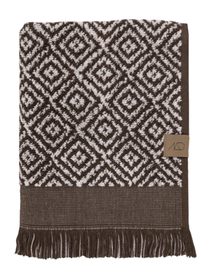 Badlaken Mette Ditmer Morocco Chocolate / Off-White - 70 x 135 cm