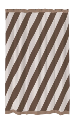Douchegordijn Mette Ditmer Diagonal Chocolate (150 x 200 cm)