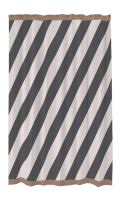 Douchegordijn Mette Ditmer Diagonal Dark Grey (150 x 200 cm)