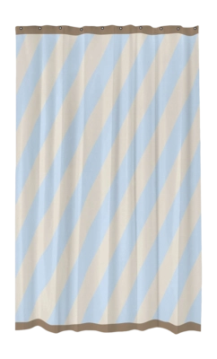 Douchegordijn Mette Ditmer Diagonal Light Blue (150 x 200 cm)