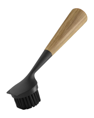 Spazzola da cucina per Piatti in Nylon Eva Solo 23 cm, Nero / Rovere
