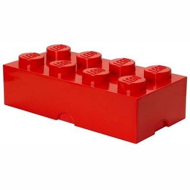Storage Container Lego Kids Brick 8 Red