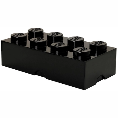 Storage Container Lego Kids Brick 8 Black