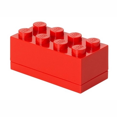Storage Container Lego Kids Mini Brick 8 Red