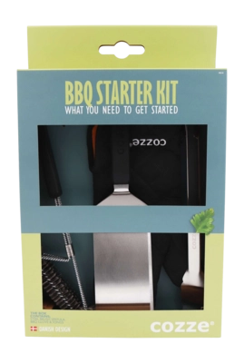 BBQ Gereedschap Cozze Zwart (4-Delig)