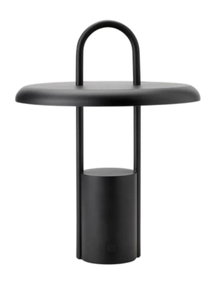 Lampe de Table Portable Stelton Pier Portable Led Lamp H 33.5 cm Black