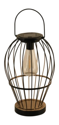Lantaarn Luxform Solar Carlow Black 6 Lumen