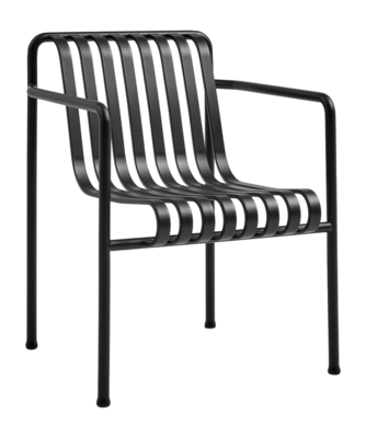 Tuinstoel HAY Palissade Dining Armchair Anthracite Powder Coated Steel