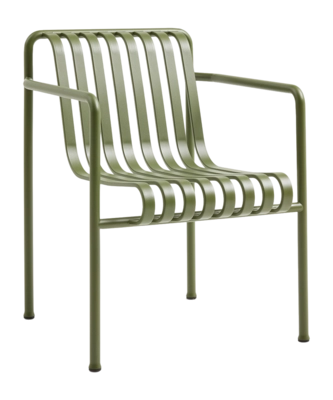 Tuinstoel HAY Palissade Dining Armchair Olive Powder Coated Steel