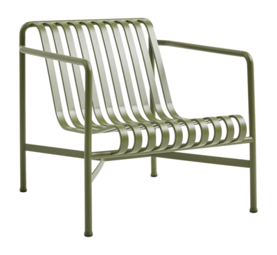 Tuinstoel HAY Palissade Lounge Chair Low Olive Powder Coated Steel