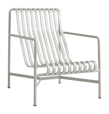 Tuinstoel HAY Palissade Lounge Chair High Sky Grey Powder Coated Steel