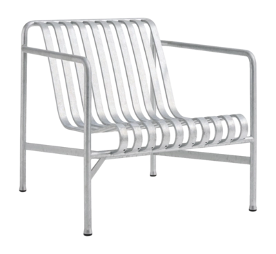 Tuinstoel HAY Palissade Lounge Chair Low Hot Galvanised Steel