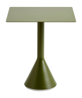 Tuintafel HAY Palissade Cone Table Olive Powder Coated Steel (65 x 65 x 74  cm)
