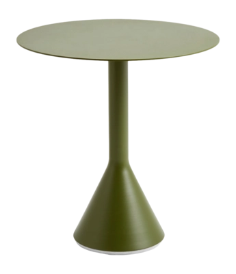 Tuintafel HAY Palissade Cone Table Olive Powder Coated Steel (Ø70 x 74  cm)