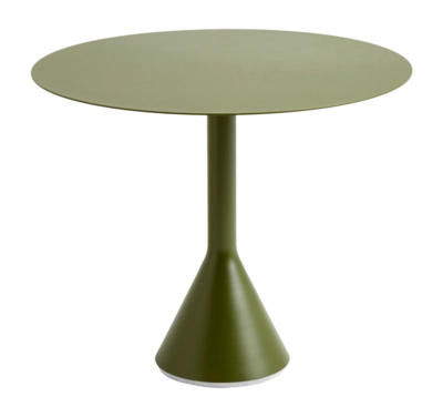 Tuintafel HAY Palissade Cone Table Olive Powder Coated Steel (Ø90 x 74  cm)