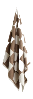 Duschtuch HAY Check Cappuccino (70 x 135 cm)