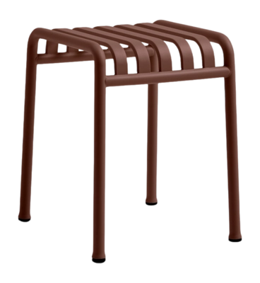 Kruk HAY Palissade Stool Iron Red Powder Coated Steel