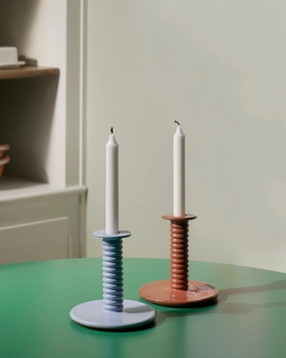 Barro Candleholder light blue_natural