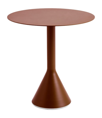 Tuintafel HAY Palissade Cone Table Iron Red Powder Coated Steel (Ø70 x 74  cm)