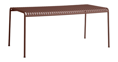 Tuintafel HAY Palissade Table Iron Red Powder Coated Steel (170 x 90 x 75 cm)