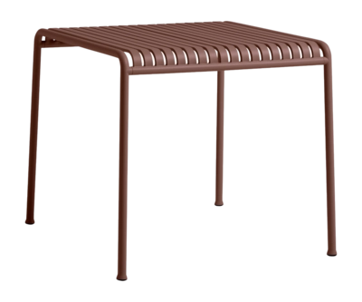 Tuintafel HAY Palissade Table Iron Red Powder Coated Steel (82,5 x 90 x 75 cm)