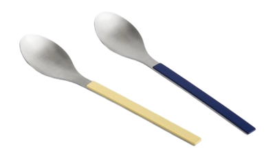 Serveerlepel HAY MVS Serving Spoon Dark Blue Yellow (Set of 2)