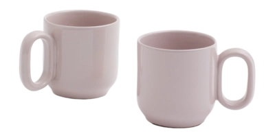 Cup HAY Barro Pink Ø8 x H7,5 (Set of 2)