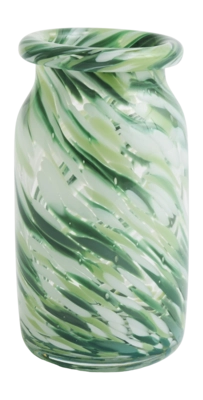 Vase HAY Splash Green Swirl Small