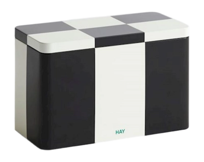 Blechdose HAY Medium Black / Off-White